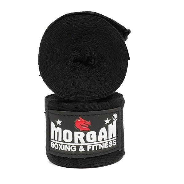 Morgan Cotton Boxing Hand Wraps 4m Pair - Red