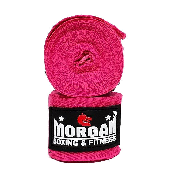 Morgan Cotton Boxing Hand Wraps 4m Pair - Blue