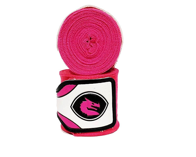 Morgan Mexican Elastic Boxing Hand Wraps 4m Pair - Pink