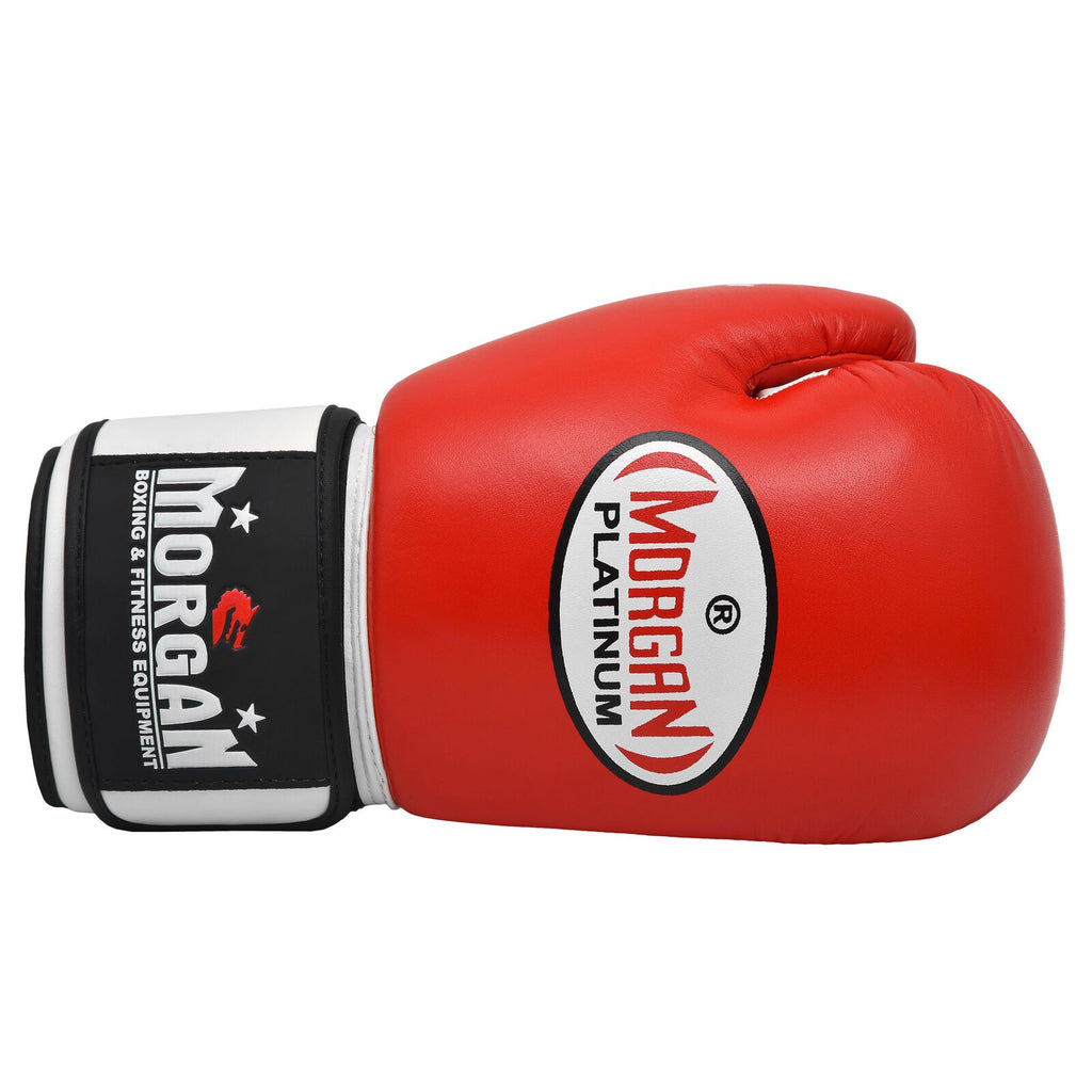 Morgan Sports V2 Platinum Leather Sparring Gloves