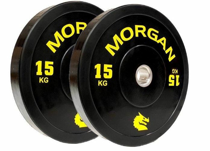 MORGAN 15KG OLYMPIC BUMPER PLATES (PAIR)