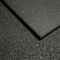 MORGAN COMMERCIAL GRADE RUBBER FLOOR TILES | RED FLECK (1m x 1m x 15mm)