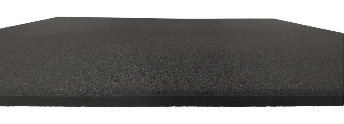 MORGAN COMMERCIAL GRADE RUBBER FLOOR TILES | BLACK (1m x 1m x 15mm)