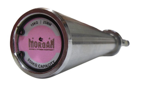 MORGAN 15KG HARDEN CHROME OLYMPIC BARBELL - 550KG LOAD CAPACITY