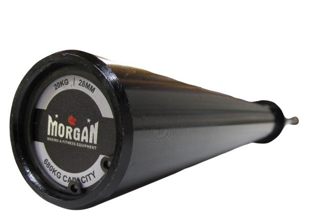 MORGAN 20KG BLACK HARDEN CHROME OLYMPIC BARBELL - 680KG LOAD CAPACITY