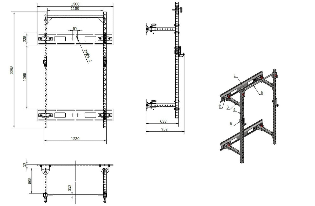 MORGAN FOLD BACK WALL MOUNTED RIG