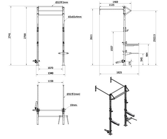 MORGAN V2 6 in 1 ASSUALT WALL RACK
