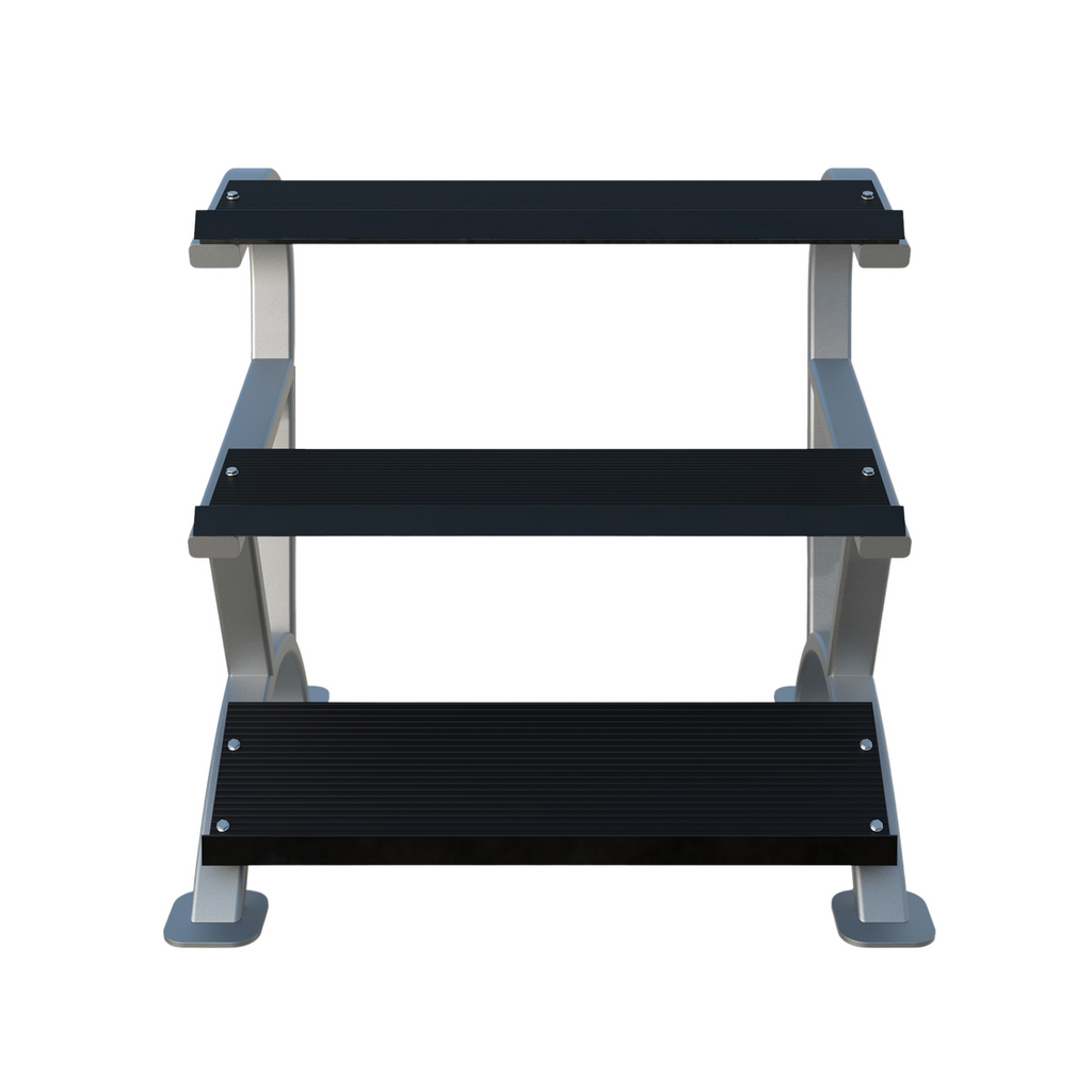 MORGAN 3 TIER RUBBER HEX DUMBBELL RACK