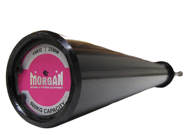 MORGAN 15KG BLACK HARDEN CHROME OLYMPIC BARBELL - 600KG LOAD CAPACITY
