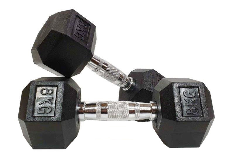 MORGAN HEX DUMBBELLS - PAIR [8kg]