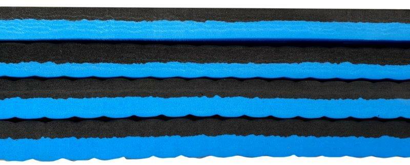 MORGAN 2cm TATAMI JIGSAW INTERLOCKING FLOOR MATS | PREMIUM GRADE [Black/Blue]
