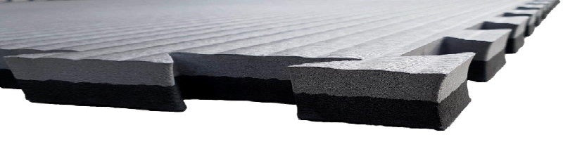 MORGAN 2cm TATAMI JIGSAW INTERLOCKING FLOOR MATS | PREMIUM GRADE [Grey/Black]