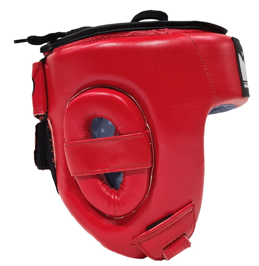 Morgan Platinum Open Face Leather Head Guard