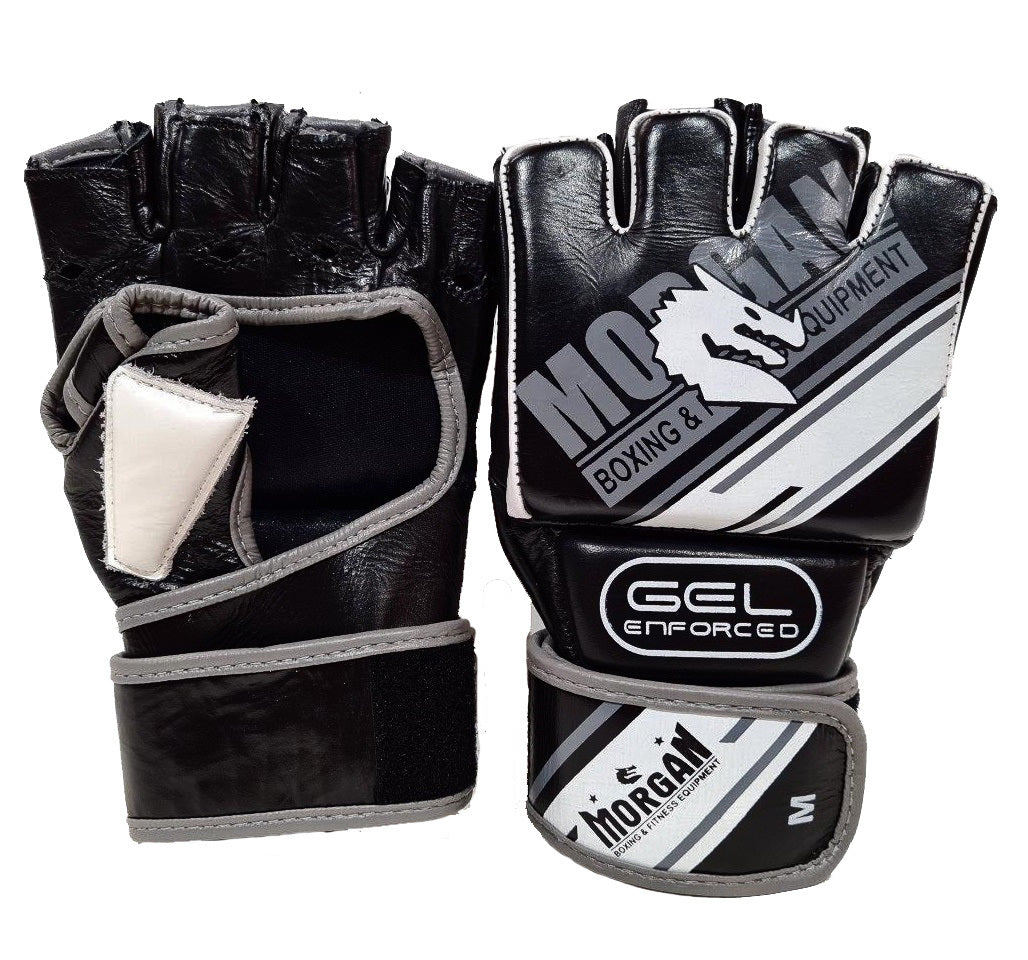 Morgan Sports Aventus Gel Mma Hybrid Leather Bag Gloves