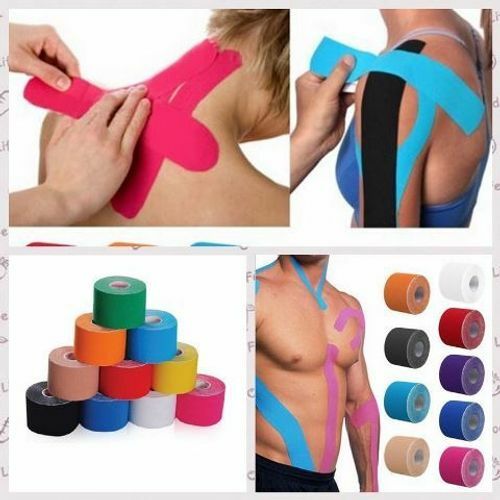 MORGAN Kinesiology Muscle Tape (5m x 5cm)[Black]