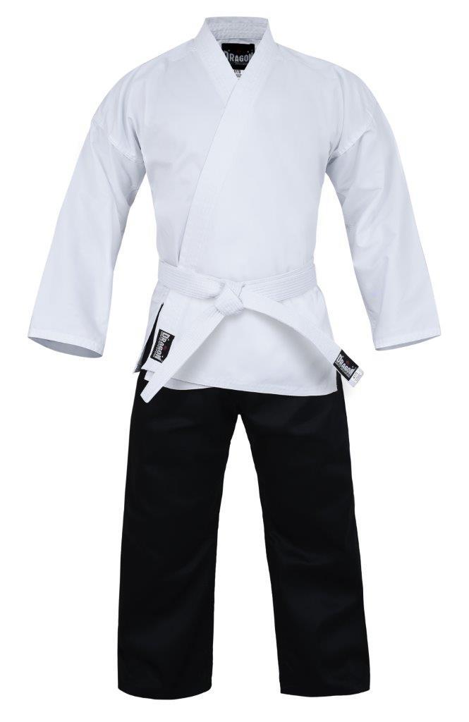 DRAGON 8oz SALT & PEPPER KARATE UNIFORM