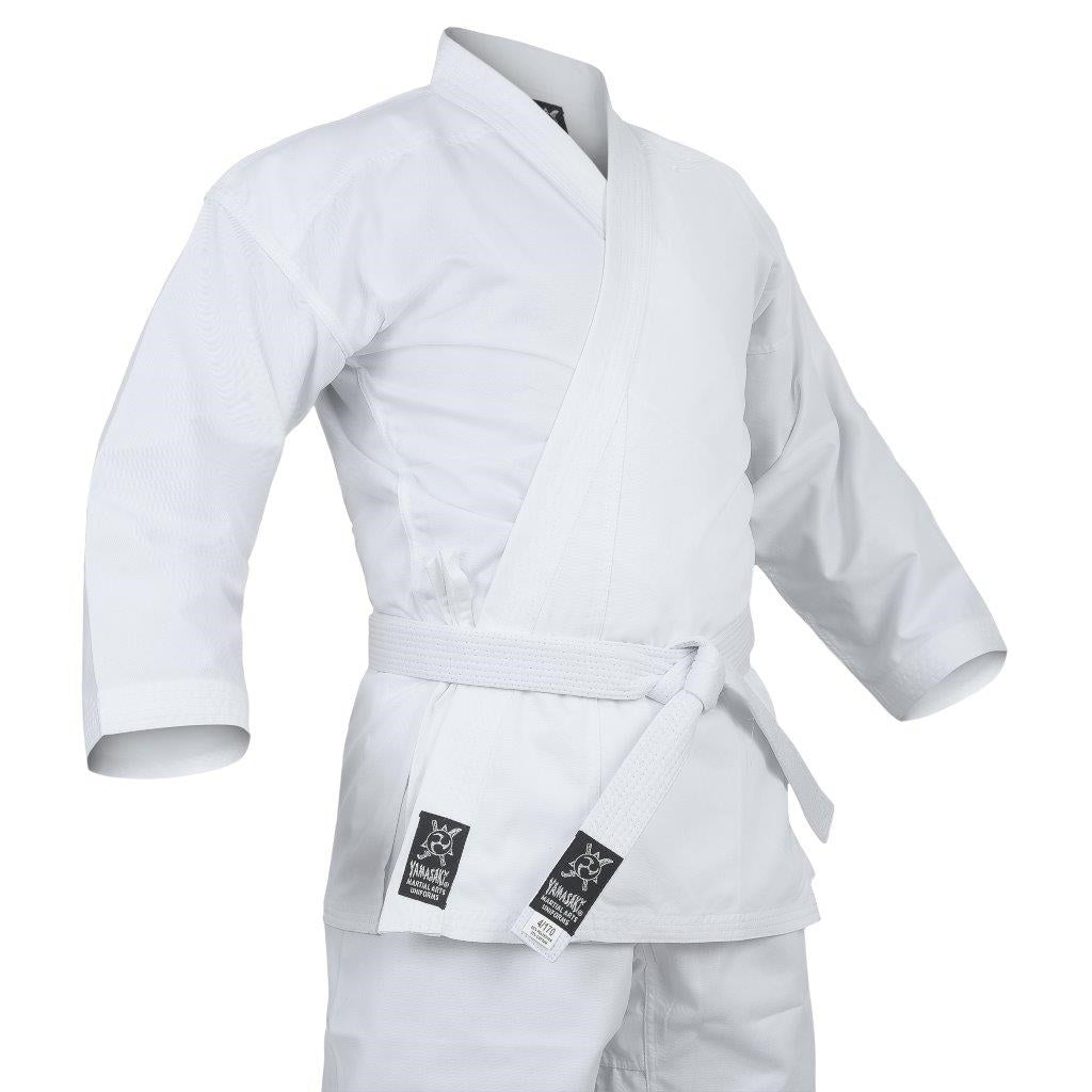 YAMASAKI 10oz PRO V2 WHITE KARATE UNIFORM