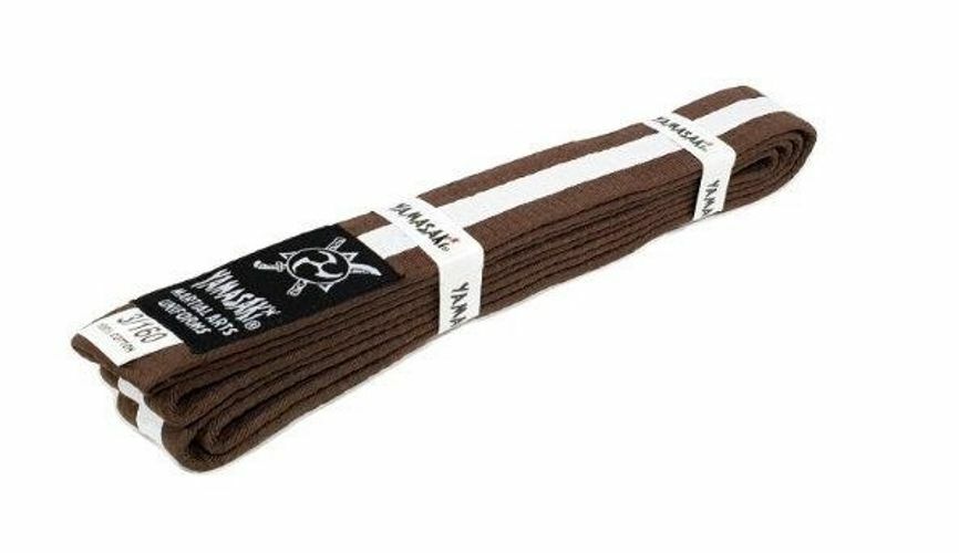 YAMASAKI MARTIAL ARTS BELTS (WITH WHITE STRIPE)
