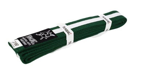 YAMASAKI MARTIAL ARTS BELTS (WITH WHITE STRIPE)