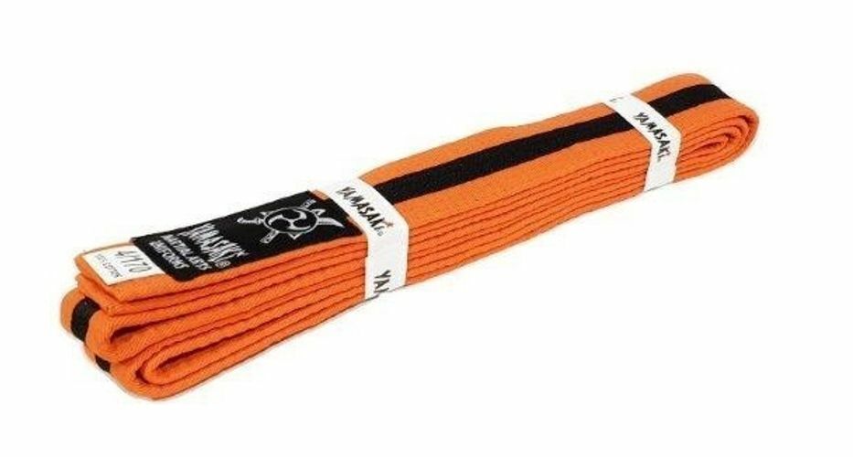 YAMASAKI MARTIAL ARTS BELTS (WITH BLACK STRIPE)