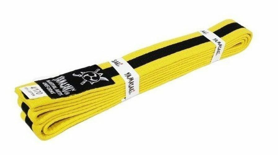 YAMASAKI MARTIAL ARTS BELTS (WITH BLACK STRIPE)
