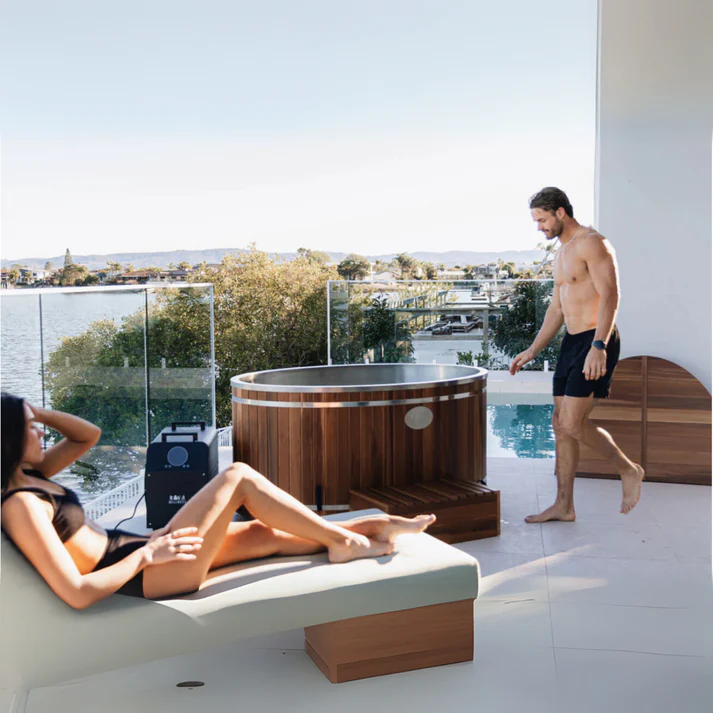 Kiva Energise™ Premium Cedar 2 Person Ice Bath - 1HP