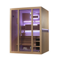 Kiva Reset 3 Person Traditional Double Tier Finnish Sauna - 4.5kw Heater