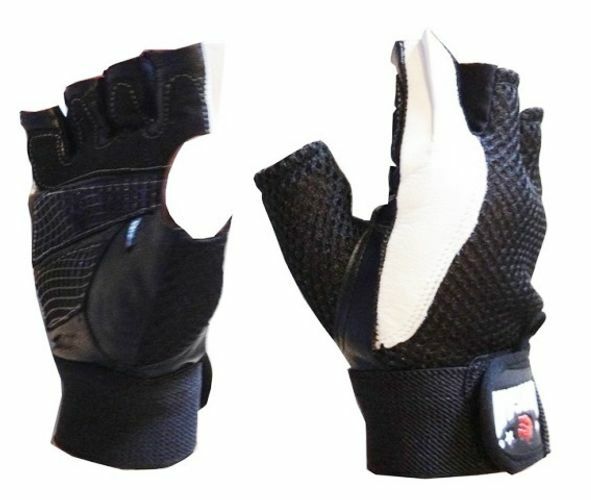Morgan Sports Leather/Mesh Weight Gloves