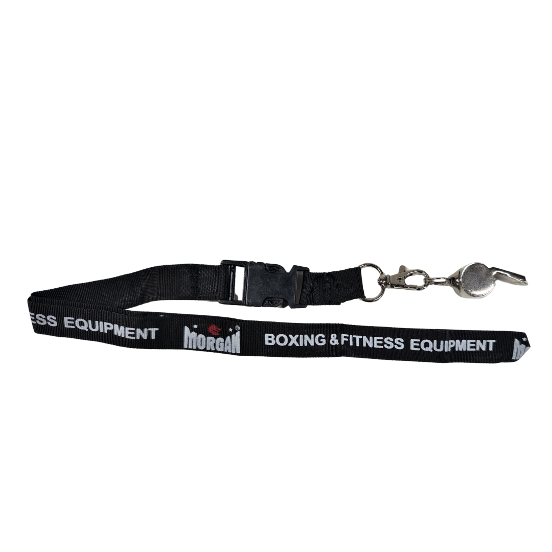 MORGAN CHROME WHISTLE WITH DLX LANYARD