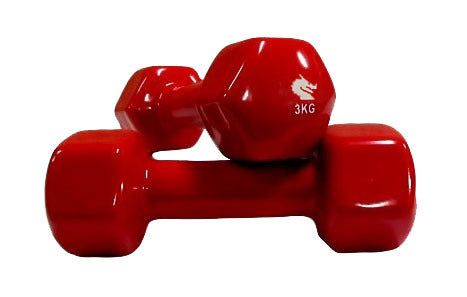 MORGAN VINYL DUMBBELLS - PAIR (1kg-2kg-3kg) [1kg pair]