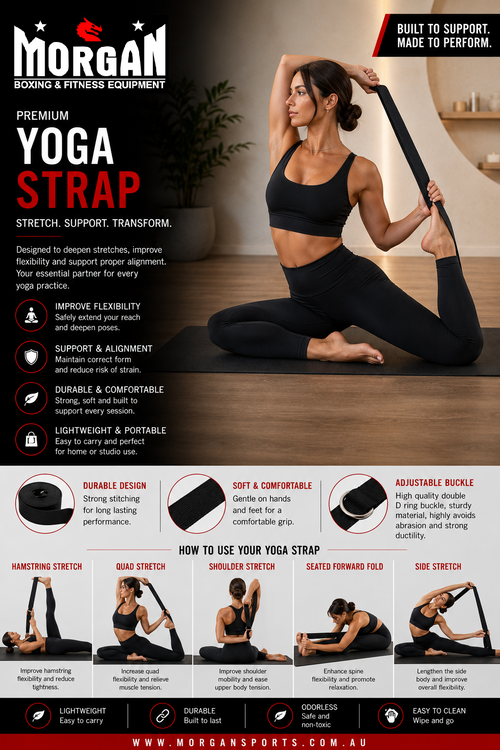 Morgan 1.83m Yoga Strap & Stretching Belt